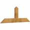 Ekena Millwork Portland Rough Sawn Timber Gable Bracket, Western Red Cedar, 60"W x 22"H x 2"D x 6"F, 9/12 Pitch GBW060X22X0206POR00RWR - alternate 4